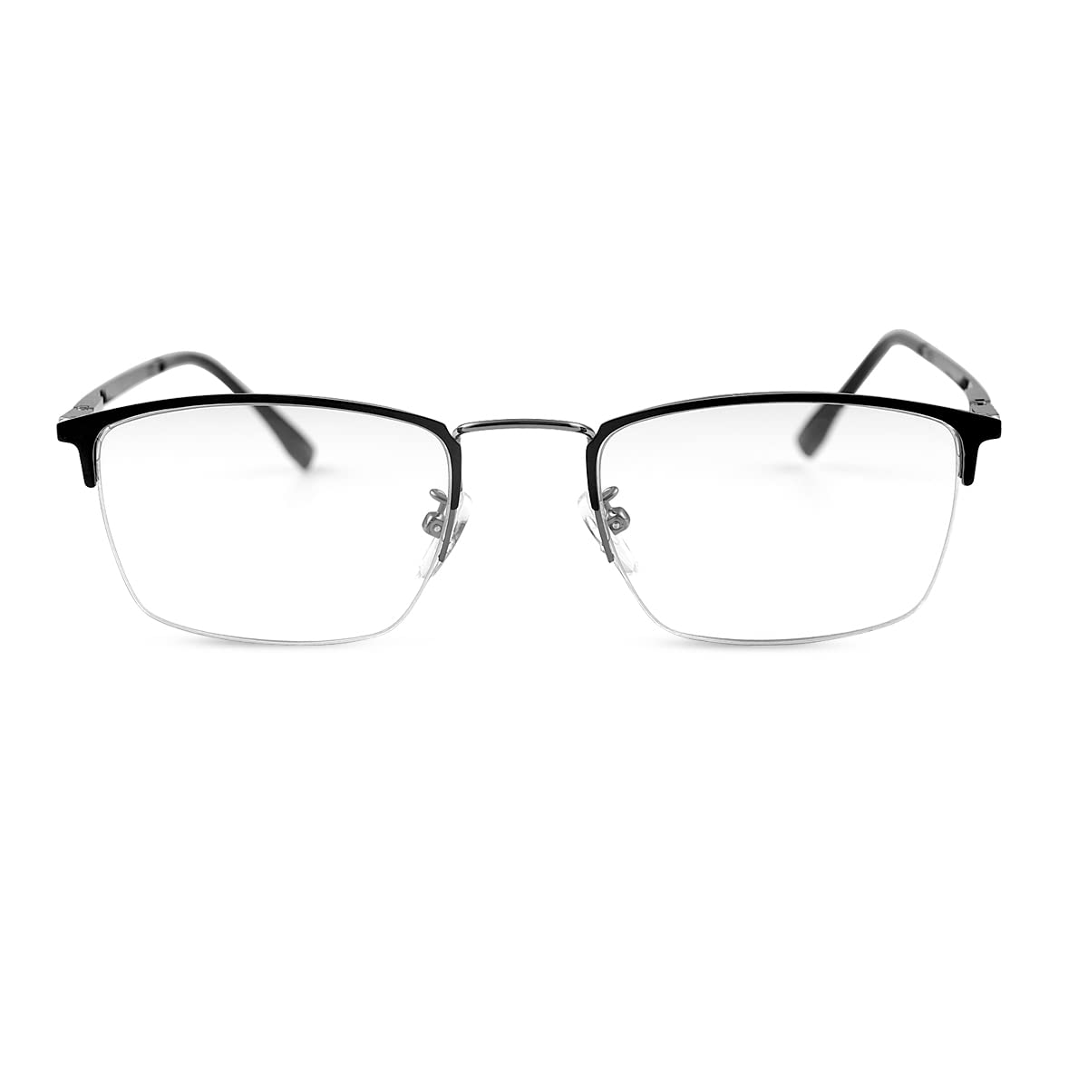 MIRYEA Zawiasy sprężynowe, fotochromowe, progresywne, wieloogniskowe, okulary do czytania, niebieskie blokowanie światła, okulary wieloogniskowe, czarny, 2.5