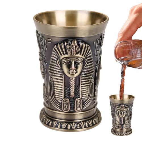 Vasos de chupito de viaje, 30 ml, aleación de zinc, vintage, vasos de chupito novedosos, para hombres, Halloween, tequila, whisky, Cristo, familia, amigos, fiesta, hogar, vacaciones, fin de semana