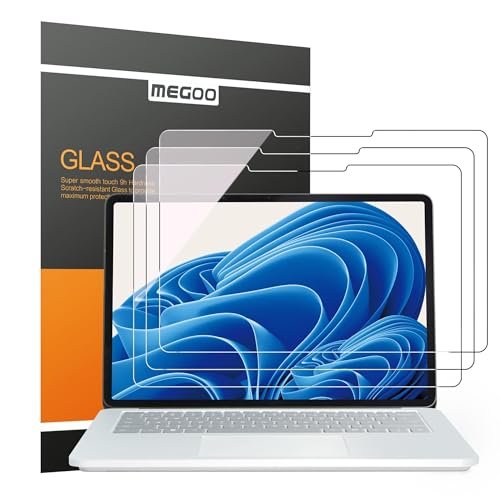 Verre trempé pour Surface Laptop Studio 2 et 1 - Lot de 3 protections écran MEGOO 9H