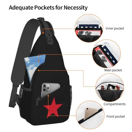 Ejército Zapatista de Liberacin Nacional, Flag Crossbody Bags For Women Men Chest Backpack Gym Shoulder Bag Travel Outdoor Sports Casual Crossbody Bags4