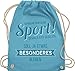 Sport Wandern Football & Co. - Ich mache sehr gerne Sport - Unisize - Hellblau - turnbeutel sportmuffel - WM110 - Turnbeutel und Stoffbeutel aus Baumwolle