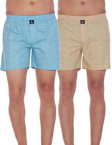 Image of Cotton Boxer Shorts for Men, Breathable, Comfortable & Lightweight (Pack of 2)