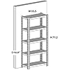 Amazon.com: 5 Tier Adjustable Steel Powder Coated Rack Storage Shelving ...