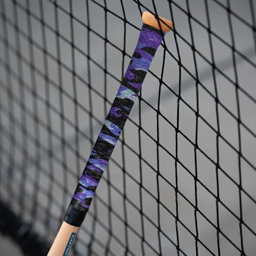 Easton | 1.80mm Flow Tack Bat Grip | Baseball / Softball | Purple & Black Camo by Easton - Used condition - Image 4