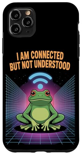 Connected But Not Understood ? Absurd Frog WiFi Vaporwave �X�}�z�P�[�X iPhone 11 Pro Max �p