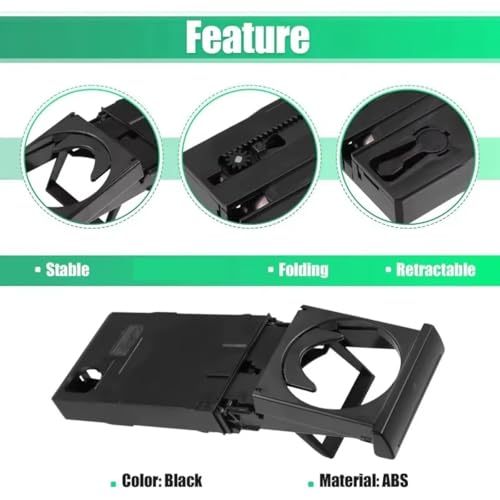 Porte-gobelets rétractable Audi A4 A6 support pliable extensible pour canette et café - 5