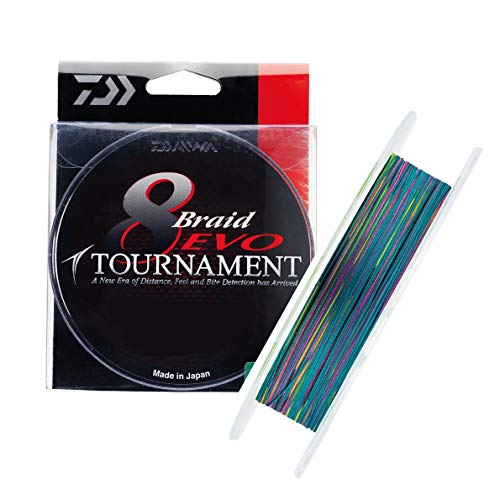 Ligne Tressée Daiwa Tournament X8 Braid Evo+ – 0,30mm, 23,4kg, 300m – 8 Brins, Silicone, Lancée Améliorée