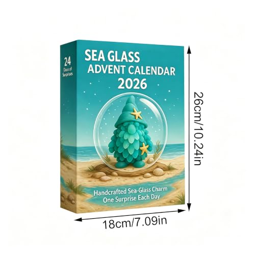 Sea Glass Gnome Advent Calendar 24 Days 2D Flat Acrylic Marine 2026 - image 2