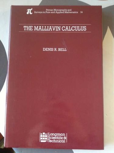 Buy Malliavin Calculus (Pitman Monographs & Surveys in Pure & Applied Mathematics.) — BookShops.in