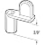 Prime-Line Products L 5639 Screen Clip, 3/8-Inch, Black Diecast,(Pack of 12)