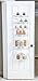 Smart Design Over The Door Adjustable Pantry Organizer Rack w/ 6 Adjustable Shelves - Steel Metal - Hanging - Wall Mount - Cans, Spice, Storage, Closet - Kitchen [White]