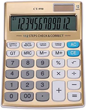 CATIGA 12 Digit Desktop Calculator With Large LCD Display, 4 Functions - View #3