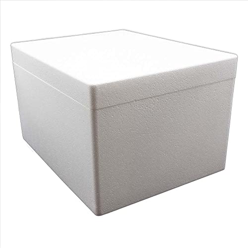 Styroporbox/Thermobox - 21,0 Liter - 44 x 34 x 26 cm/Wandstärke...