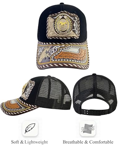Image of TOPACC Western Trucker Hat for Men Women Cowboy Country Hat Snapback Cap