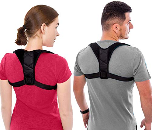 Unisex Back Brace Posture Corrector for Men and Women, Adjustable Back Straightener