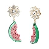 Betsey Johnson Women's Betsey's Backyard Watermelon Drop Earrings