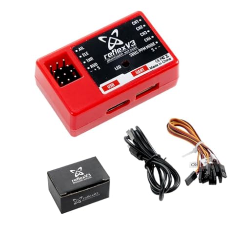 HeelAooRC FMS Reflex V3 Flight Controller Gyro Stabilizer Remote Control for RC Plane Fixed Wing