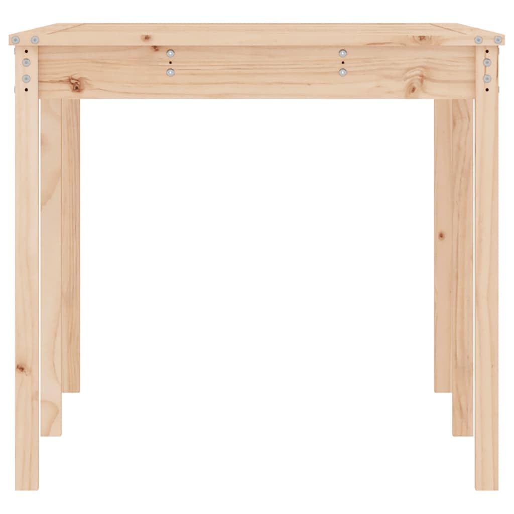 Stół ogrodowy 159,5 x 82,5 x 76 cm lite drewno sosnowe | Wytrzymały blat stołu, stabilna rama drewniana, na taras i balkon, z instrukcją montażu