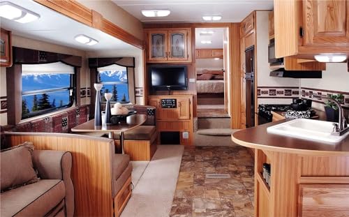 ANYPOWK LED Wohnwagenleuchten 12 Volt mit ON/Off Schalter Neutral 4000-4500K 8W 600LM für Innenbeleuchtung von Wohnwagen, Transporter, Anhänger und Boote – 5 Stück