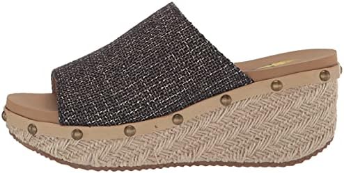 VOLATILE Women's Ravine Wedge Slip-On Sandal, Black Gold, 9M | Image 7