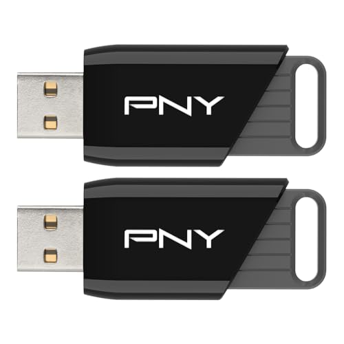 Image of PNY 256GB Attache X USB 3.2 Gen 1 Flash Drive, Advanced Performance Up to 130MB /s Read, Everyday Data Store & Transfer, Reliable Portable Storage, Durable, Type-A, Computers, Laptops, Desktops, 2-Pack
