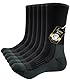 PULIOU Merino Socken Thermosocken Herren Damen Wandersocken Dicke Merinowolle Outdoor Trekkingsocken Anti-Blasen Arbeitssocken Wintersocken,3 Paar