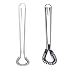 Stainless Steel Mini Spring Egg Beater Silicone Whisk Magic Hand Held Sauce Stirrer Blender Milk Frother Foamer Coffee Mixer (2Pack-Silicone+Steel coil)