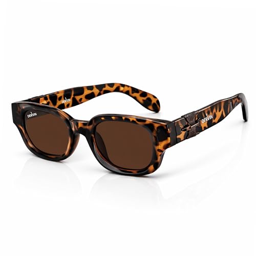 Image of Dervin UV Protection Polarized Rounded Rectangle Sunglasses for Men and Women