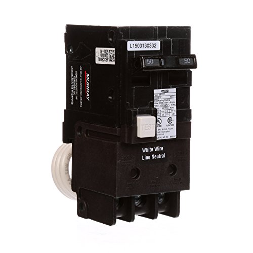 Murray Mp250Gfa 50 Amp 2-Pole Gfci Circuit Breaker With Self Test & Lockout Feature #TOP2