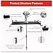Efficient Pneumatic Bracket Mixer for Industrial & DIY Paint Stirring, Heavy-Duty Tank Mixing Tool for Quick & Smooth Blending, Perfect for Professionals & Hobbyists