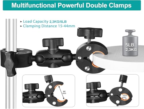 Soporte camara accion con pinza de doble tornillo para dji e Insta360 3
