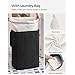 SONGMICS Bamboo Laundry Basket, 72L Foldable Laundry Hamper ...