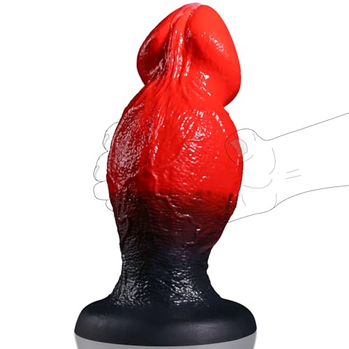 10.6 Inch Massive Dildo Huge Butt Plug with Knot 3.7 Diameter Monster Huge Knot Dildos Giant Anal Dildo with Big Head Silicone Large Anal Plug Adult Sex Toys for G-spot & Anal Stretcher