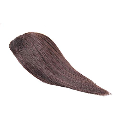 Extensions de cheveux humains à clipser contre les cheveux clairsemés marron foncé