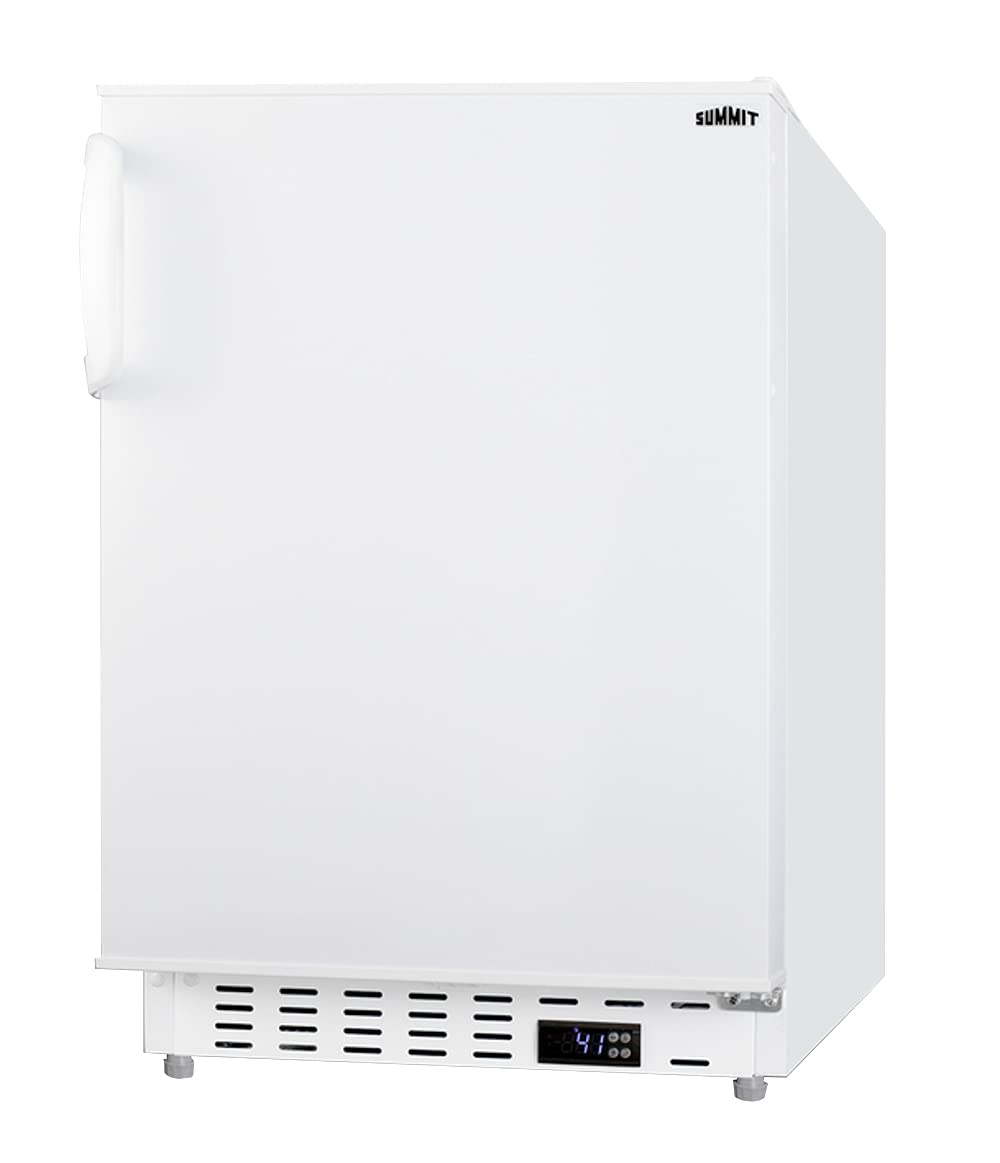 Summit 20" Refrigerator, Built-In Undercounter Fridge, 3.53 cu.ft. Capacity, ADA Compliant, White- ALR46W