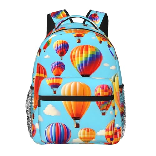 Mochila de senderismo y viaje EdWal para hombres y mujeres diseño globos para ordenador