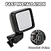 MOFOAP Passenger Side Mirror for 2018-2023 Jeep Wrangler JL/2020 2021 2022 2023 Gladiator JT,Mirror Assembly with Heated,Manual Folding Without Turn Singal/Blind Spot,Replace 68281890AE 68281890AB