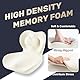 Coverado Sitzkissen und Lendenwirbelstützkissen einteilig für Bürostuhl und Autositz, Ergonomisches Memory-Schaum Rückenstütze Kissen, Ischias und Rücken und Tailbone Pain Relief Kissen