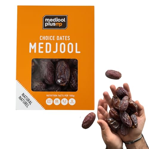 1 Kg Premium Qualität Jumbo Größe (XL) Medjoul Datteln | 100% Natürlich, Ohne Zuckerzusatz, Gesunder Snack, Energiequelle (1-kg-Paket Medjoul Datteln)