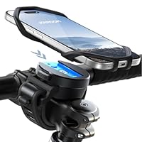JOYROOM Handyhalterung Fahrrad 2026 Upgrade [Abnehmbar & Silicone Stoßdämpfung] Handyhalter Motorrad 360° Drehbare Lenker Halter für Rennrad, MTB, E Scooter für iPhone 17 16 15 Smartphone 4,7-7,0 Zoll