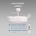 LEDUNI Ventilador de Techo LED con Aspas Retráctiles Control Remoto Imagen de LEDUNI Ventilador de Techo LED con Aspas Retráctiles Control Remoto