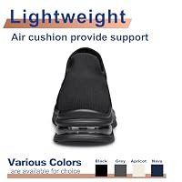 Mens Walking Shoes Slip on Lightweight Comfortable Running Shoes Workout Tennis Athletic Shoes Gym Sneakers Black Size 11 — image 6