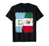 Guatemala Mexiko Halbflagge Guatemaltekisches mexikanisches Erbe T-Shirt
