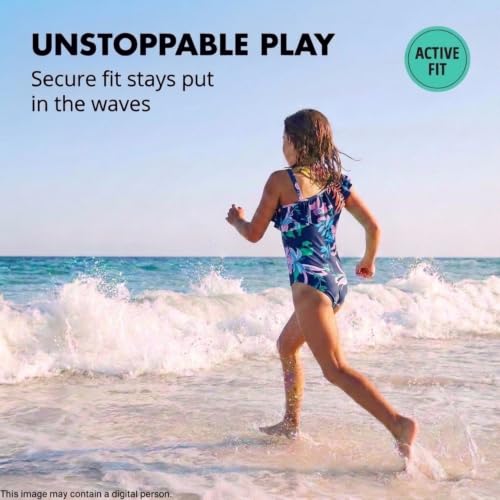 Image of Kanu Surf Girls Morgan Floral Ruffle 1-Shoulder 1-piece Swimsuit