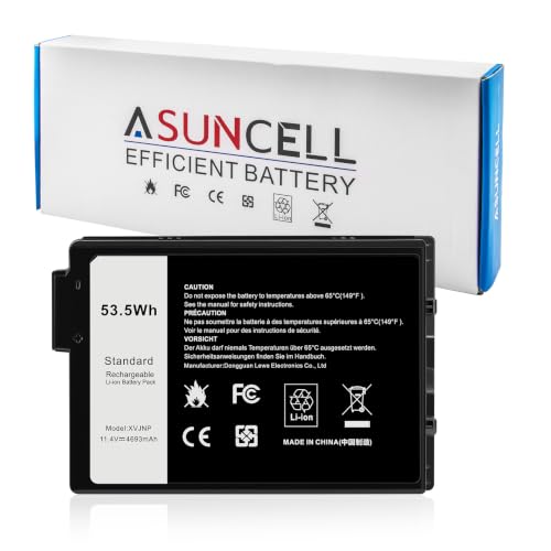 Image of ASUNCELL XVJNP 53.5Wh 0M0TN3 Laptop Battery Replacement for Dell Latitude 5430 7330 Rugged Latitude Series P148G P148G001 P149G P149G001 6JRCP 06JRCP M0TN3 KD1CT 451-BCWQ 11.4V 4457mAh