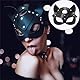 WUUDOA Halloween KatzeMaske Damen Sexy Leder Maske Maskenball Augenmaske PU Leder Catwoman Maske Kopfmaske Bondage Fetisch SM SexSpielzeug Maske catwoman kostüm damen venezianische maske damen herren