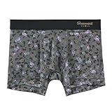 [グレイブボールト] Pink Flamingo ショートボクサーパンツ XL メンズ 前閉じ 日本製 Graveva(GY-グレー、XL)