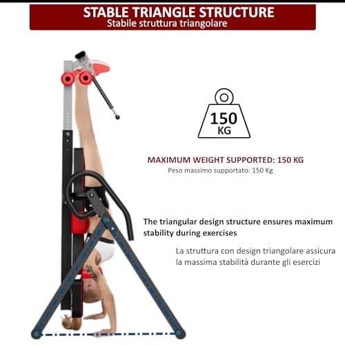 Panca A Inversione Imbottita Antigravitazionale Dimagrante Tavolo Di Inversione Fitness Palestra Panca Di Allungamento - 5
