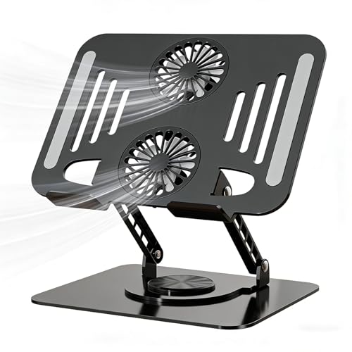Soporte para Laptop con Ventiladores y Altura Ajustable miniatura 1