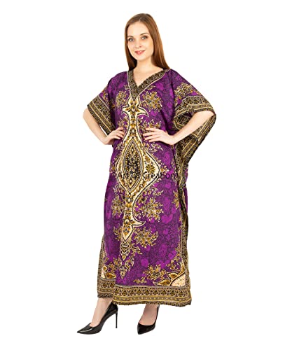 Image of Art Of Creation Women Kaftan Dress Tunic Long Maxi Plus Size